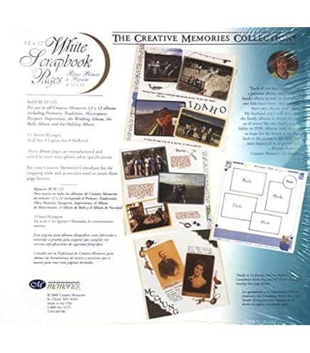 Amazon.com: Creative Memories 12 x 12 Scrapbook Pages Refill RCM-12S